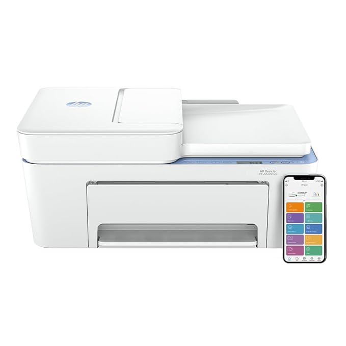 HP Ink Advantage 4278 WiFi Colour Printer - Print/Scan/Copy with ADF Ideal for Home/Small Office, White